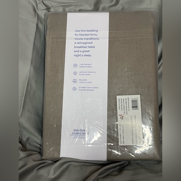 The Company Store Legends Hotel Relaxed Linen Duvet Cover - Picture 3 of 4